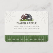 Carte D'accompagnement Football Little All Star Diaper Raffle Baby Insert (Devant)