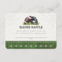 Football Little All Star Diaper Raffle Baby Insert
