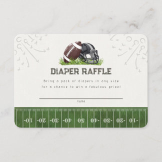 Carte D'accompagnement Football Little All Star Diaper Raffle Baby Insert