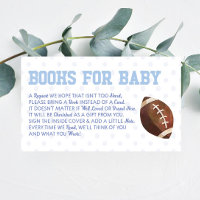 Football Sports Baby showers Livres Pour Baby Card