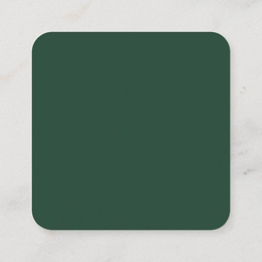 Carte D'accompagnement Forest Green Modern Custom QR Code Mariage RSVP (Dos)