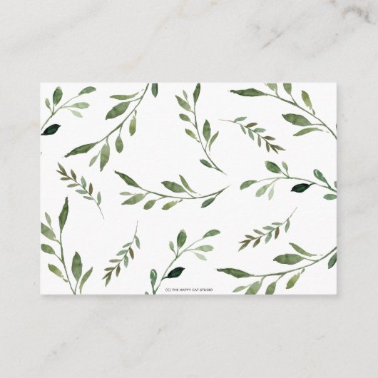 Carte D'accompagnement Forêt boisée Animaux La verdure Apporter un livre (Dos)