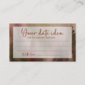 Carte D'accompagnement Forêt d'automne Date idées nuit. Date jar (Devant)