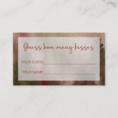 Carte D'accompagnement Forêt d'automne devinez combien de baisers jeu de  (Devant)