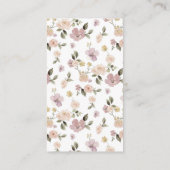 Carte D'accompagnement Forêt de fleurs botaniques Bébé animal Apportez un (Dos)