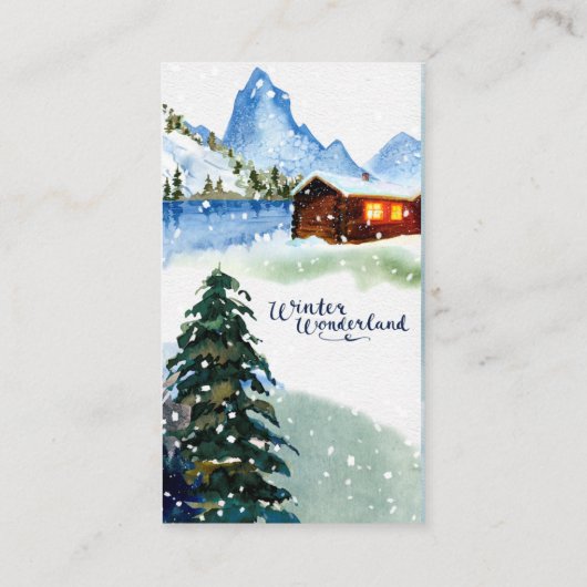 Carte D'accompagnement Forêt d'hiver Animaux boisés Aventure Commencer (Dos)