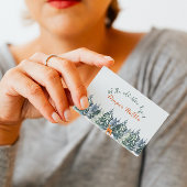 Carte D'accompagnement Forêt d'hiver Animaux boisés Aventure Commencer