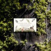Carte D'accompagnement Forêt enchantée Animaux de bois Livres pour bébé