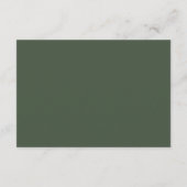 Carte D'accompagnement Forêt Enchantée Art Nouveau RSVP avec QR Code (Dos)