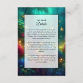 Carte D'accompagnement Forêt enchantée de bijoux radiants Mariage (Devant)