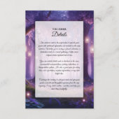 Carte D'accompagnement Forêt Enchantée de Violet à Minuit (Devant)