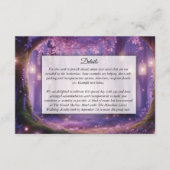 Carte D'accompagnement Forêt Enchantée de Violet à Minuit (Devant)