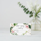 Carte D'accompagnement Forêt tropicale combien de bonbons dans le bocal (Debout devant)