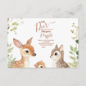 Carte D'accompagnement Forêt Woodland Oh Deer Diapper Raffle (Devant)