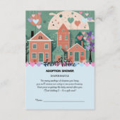 Carte D'accompagnement Forever Accueil Pastel Coeurs Adoption Foster Douc (Devant)