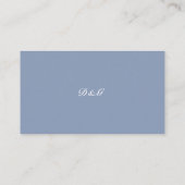Carte D'accompagnement Forever Blue Elegant Classique Château Code QR RSV (Dos)