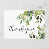 Carte D'accompagnement Forever Home Fund QR Code Élégant Green Botanical (Dos)