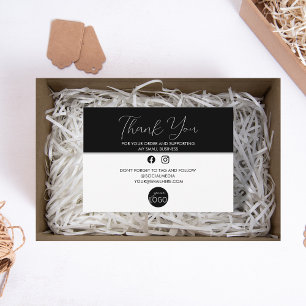 Carte D'accompagnement Forfait Black and White Merci Business