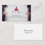 Carte D'accompagnement Formelle Quinceañera avec code vestimentaire Instr (Devant / Derrière)