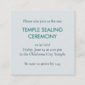 Carte D'accompagnement Formes rétro Brown et Turquoises Temple Scellage I (Devant)