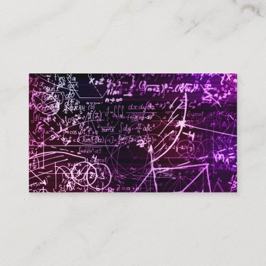 Carte D'accompagnement Formules dans l'espace mathématique (Dos)