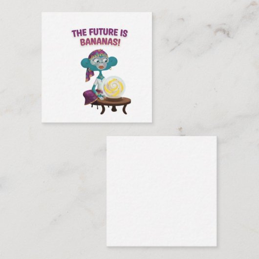 Carte D'accompagnement fortune teller monkey (Devant / Derrière)