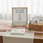 Carte D'accompagnement Fournitures d'art pour bébé Lapin de conte de fées