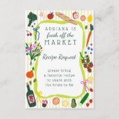 Carte D'accompagnement FRAÎCHEMENT SORTI DU MARCHÉ Demande de recette pou (Devant)
