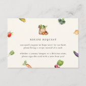 Carte D'accompagnement Frais Hors Fête des mariées De Demande De Recette  (Devant)