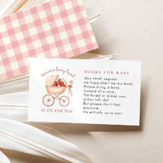 Carte D'accompagnement Fraise Berry Loved Livres Pour Baby shower