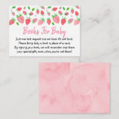 Carte D'accompagnement Fraise Berry Sweet Baby shower Demande de réservat (Devant / Derrière)