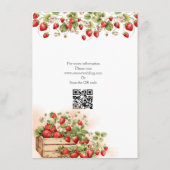 Carte D'accompagnement Fraises à l'aquarelle (Dos)