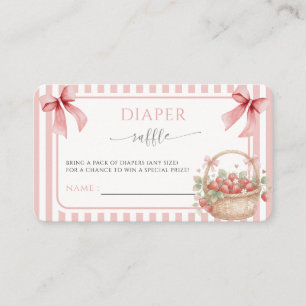 Carte D'accompagnement Fraisier Sucré Rose Rayure Arc-en-ciel Baby shower