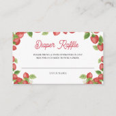 Carte D'accompagnement Framboise Baby shower sucré Brochure (Devant)