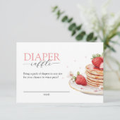 Carte D'accompagnement Framboise rose Bébé Brunch Fromage de couche (Debout devant)