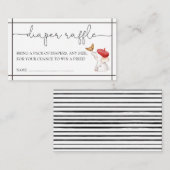 Carte D'accompagnement Français Bonjour Bebe Genre Neutre Déchets Raffle (Devant / Derrière)