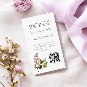 Carte D'accompagnement Français Lilac Aquarelle Florale Élégante Printemp