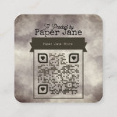 Carte D'accompagnement Frankenstein Diaper Raffle (Dos)