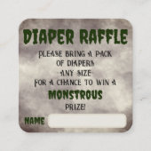 Carte D'accompagnement Frankenstein Diaper Raffle (Devant)