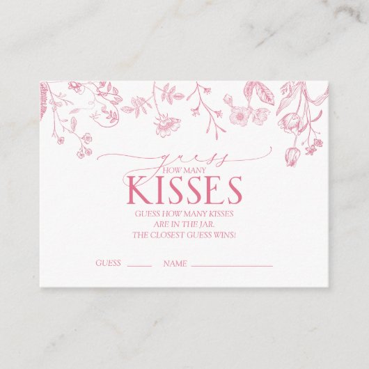 Carte D'accompagnement French Rose Victorian Fête des mariées Jeu (Devant)