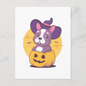 Carte D'accompagnement Frenchie Halloween (Dos)