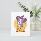 Carte D'accompagnement Frenchie Halloween (Debout devant)