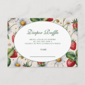Carte D'accompagnement Fresh Berry Gingham Diapper Raffle (Devant)