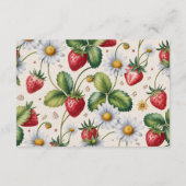 Carte D'accompagnement Fresh Berry Gingham Diapper Raffle (Dos)