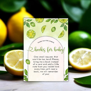 Carte D'accompagnement Fresh Lime Citrus Genre Livres Neutres pour bébé