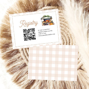 Carte D'accompagnement Fresh Off The Market nupdal shower registre qr cod