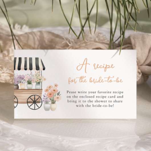 Carte D'accompagnement Fresh off the Market Recette pour la mariée à être