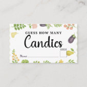 Carte D'accompagnement Fresque Hors Du Marché Devine Combien De Candies M (Devant)