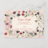 Carte D'accompagnement Fromage au Baby shower doux Berry (Devant)