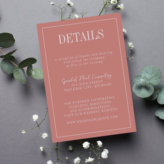 Carte D'accompagnement Front | Couleurs courbes | Détails